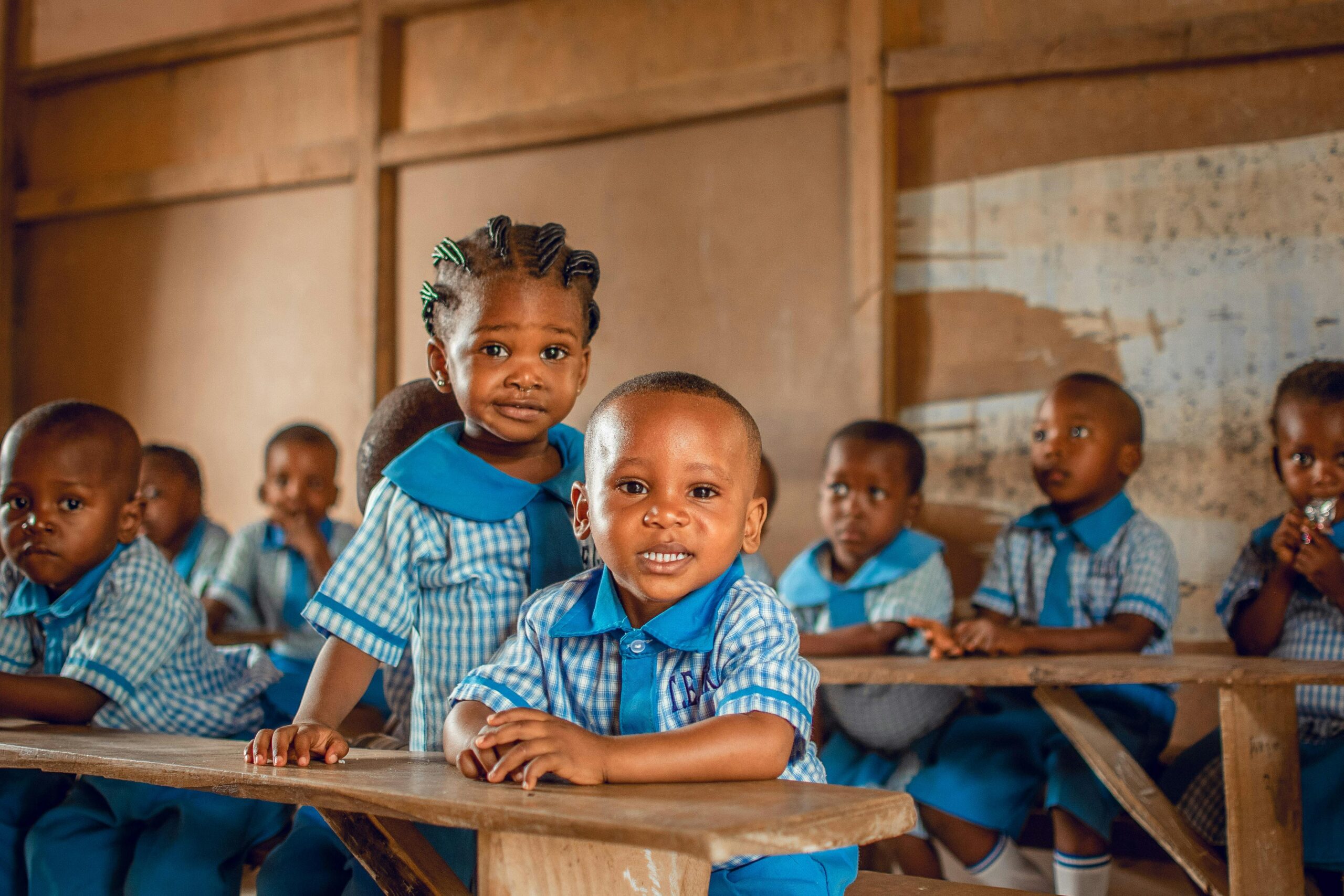 Afrikaanse kinderen op school